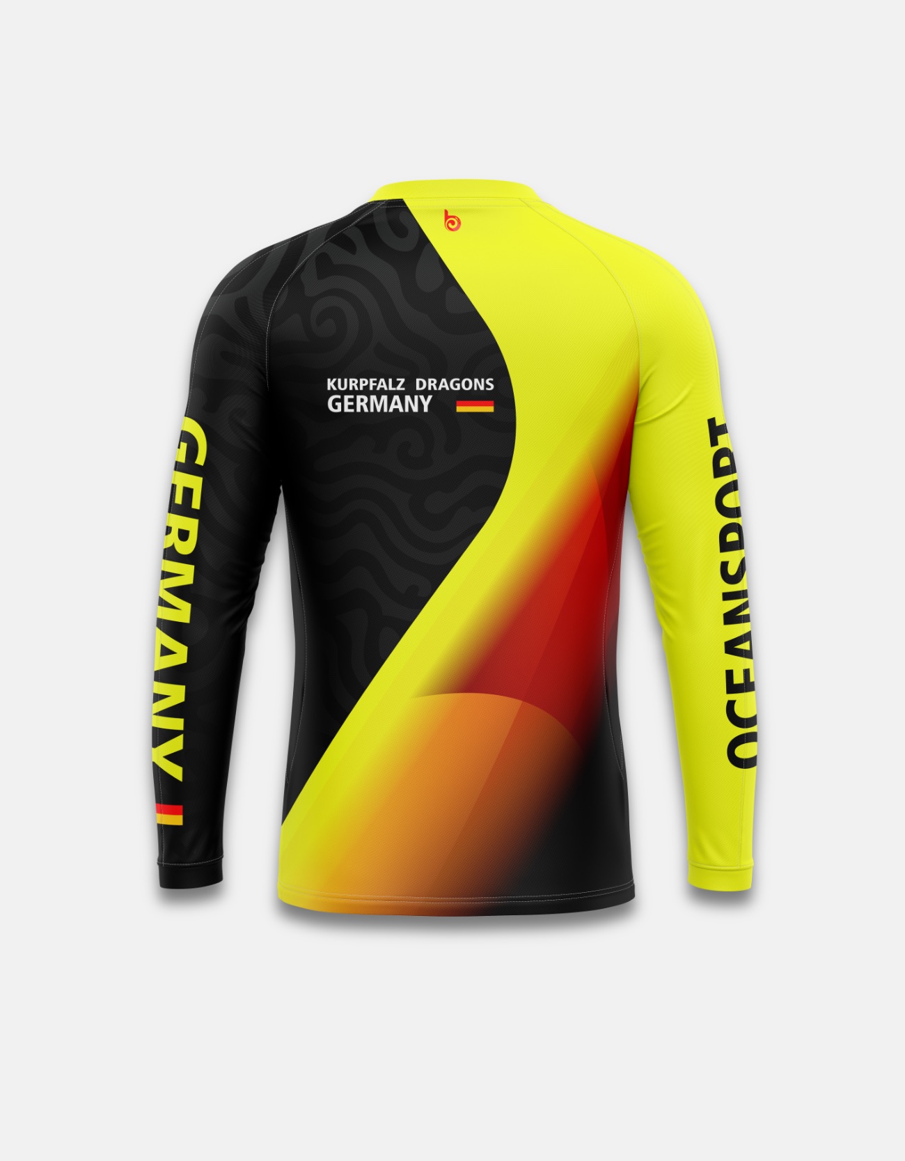 Customized Long Sleeve Rashie - Kurpfalz Dragons Germany Oceansport
