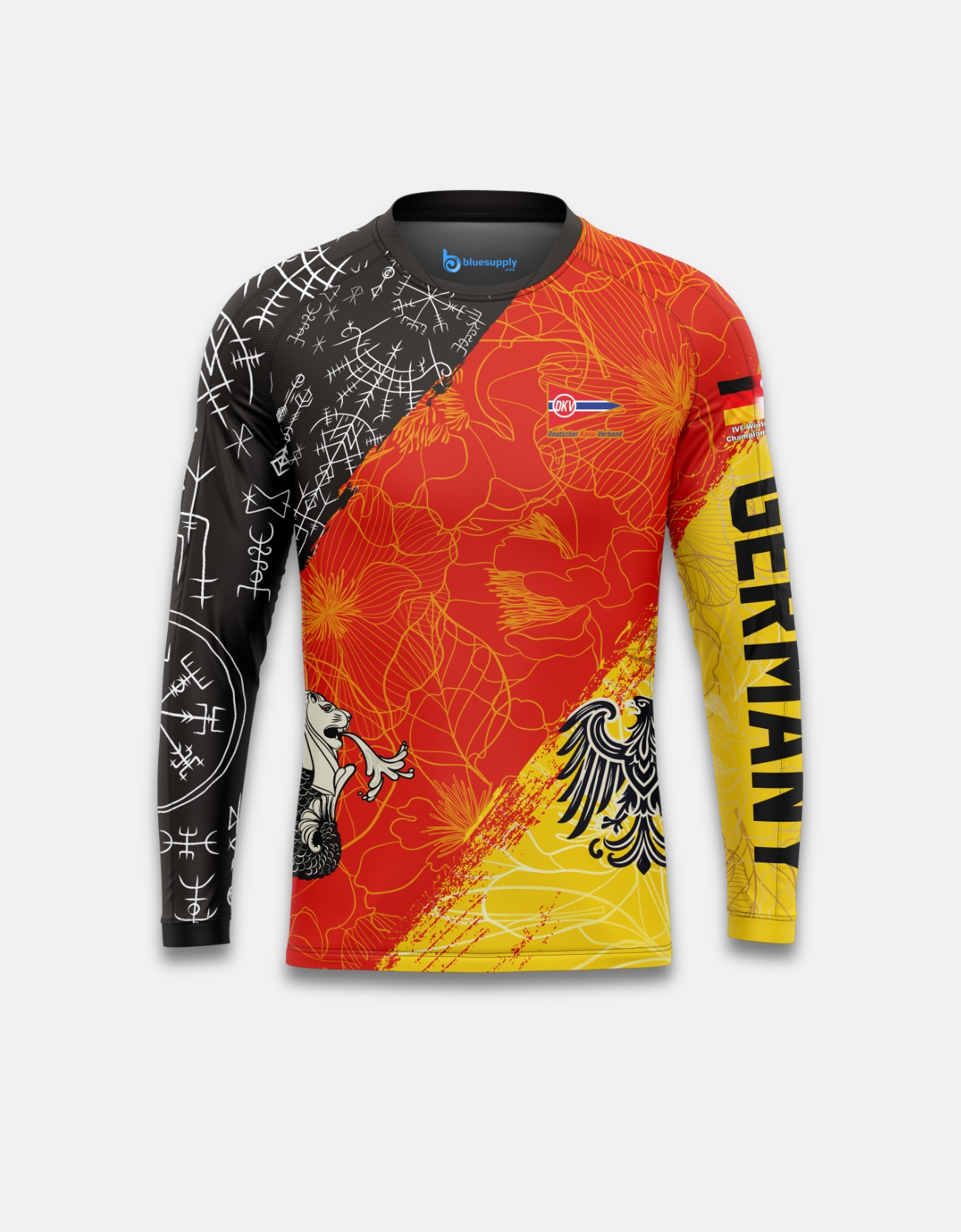 Customized Long Sleeve Rashie - Team Germany Ocean Sport