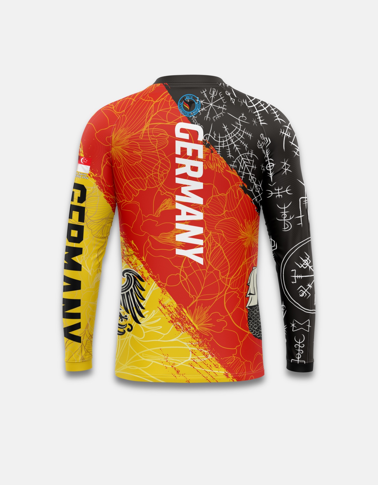 Customized Long Sleeve Rashie - Team Germany Ocean Sport