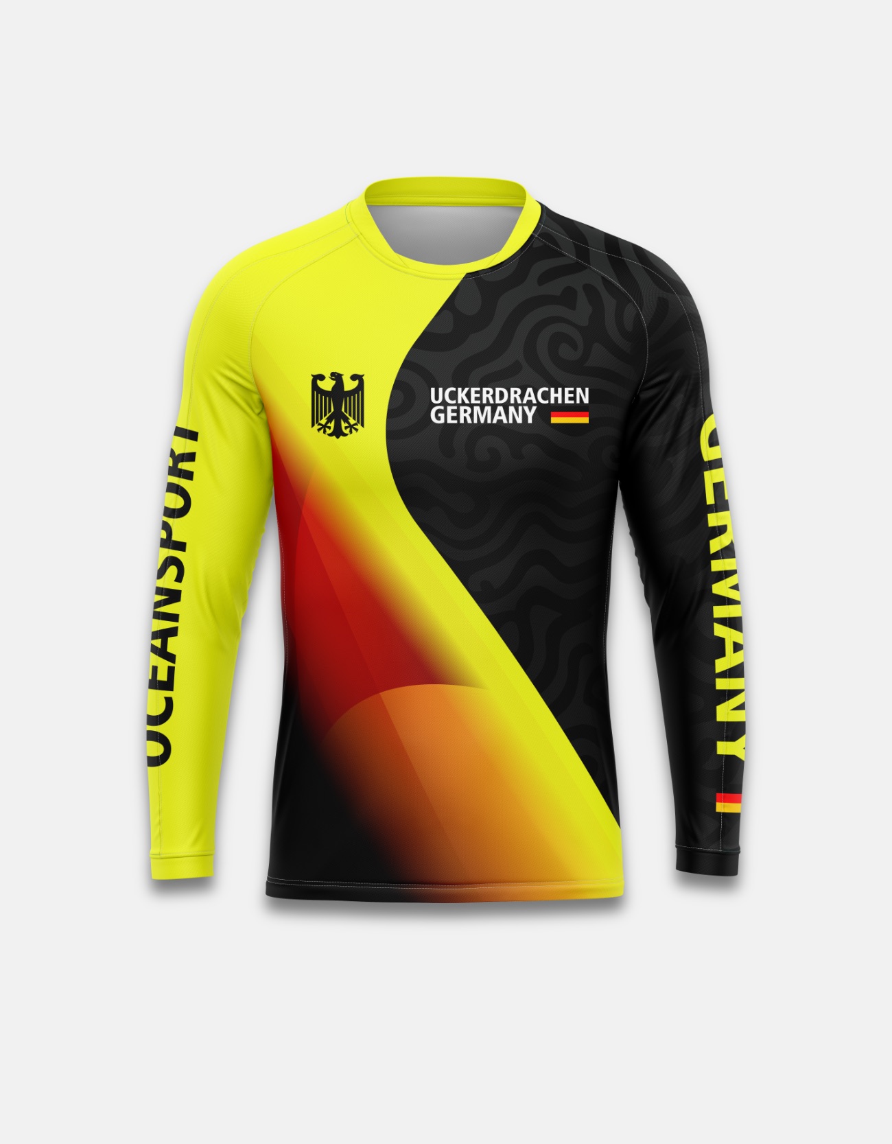 Customized Long Sleeve Rashie - Uckerdrachen Germany Oceansport