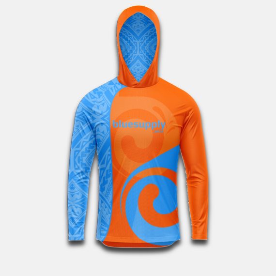 Customized hooded long sleeve rashie | bluesupply.asia
