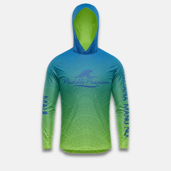 Customized hooded long sleeve rashie Paddle-Passion | bluesupply.asia