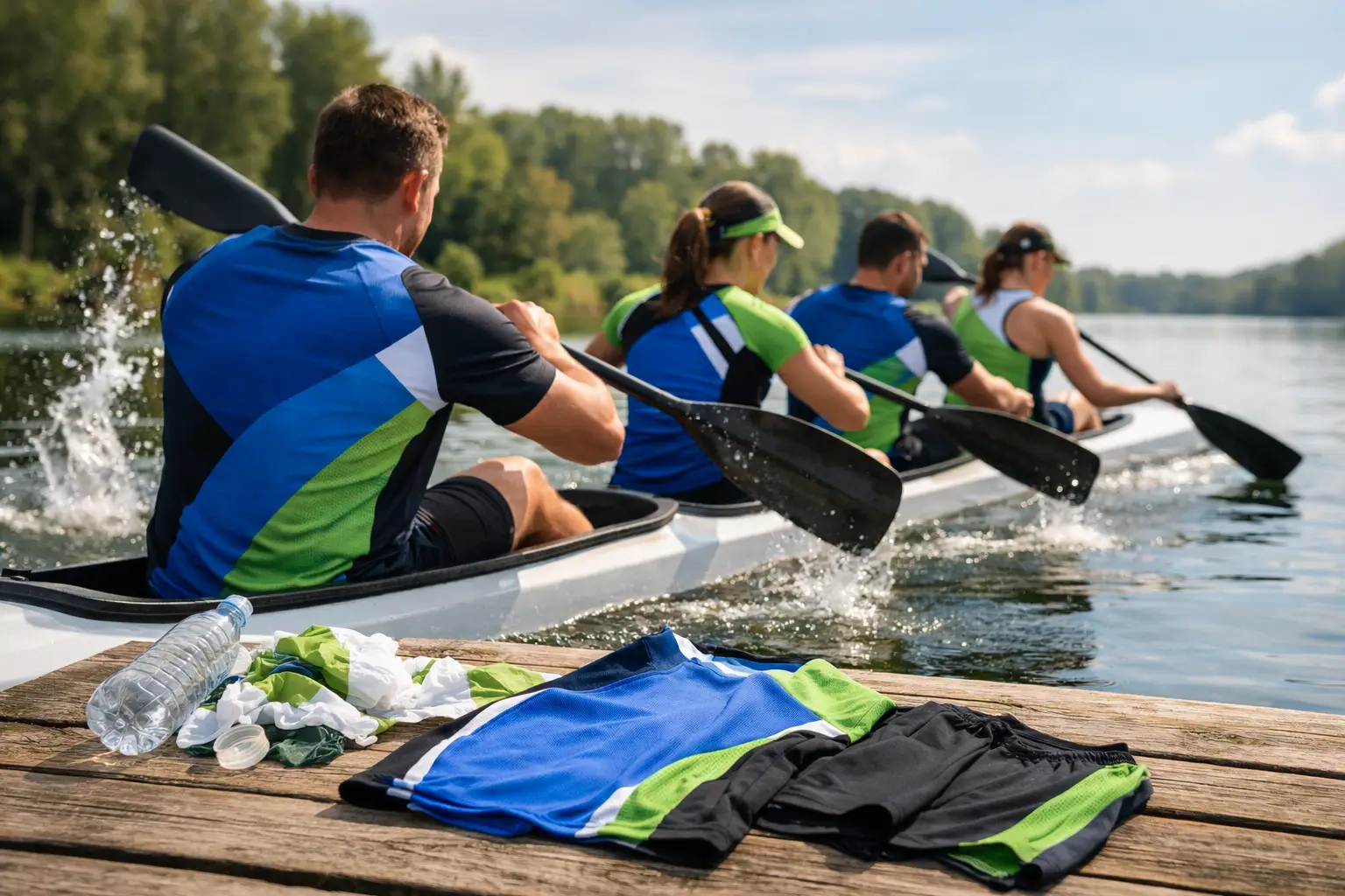 Recycled Fabric Sports Teamwear for Paddling Clubs