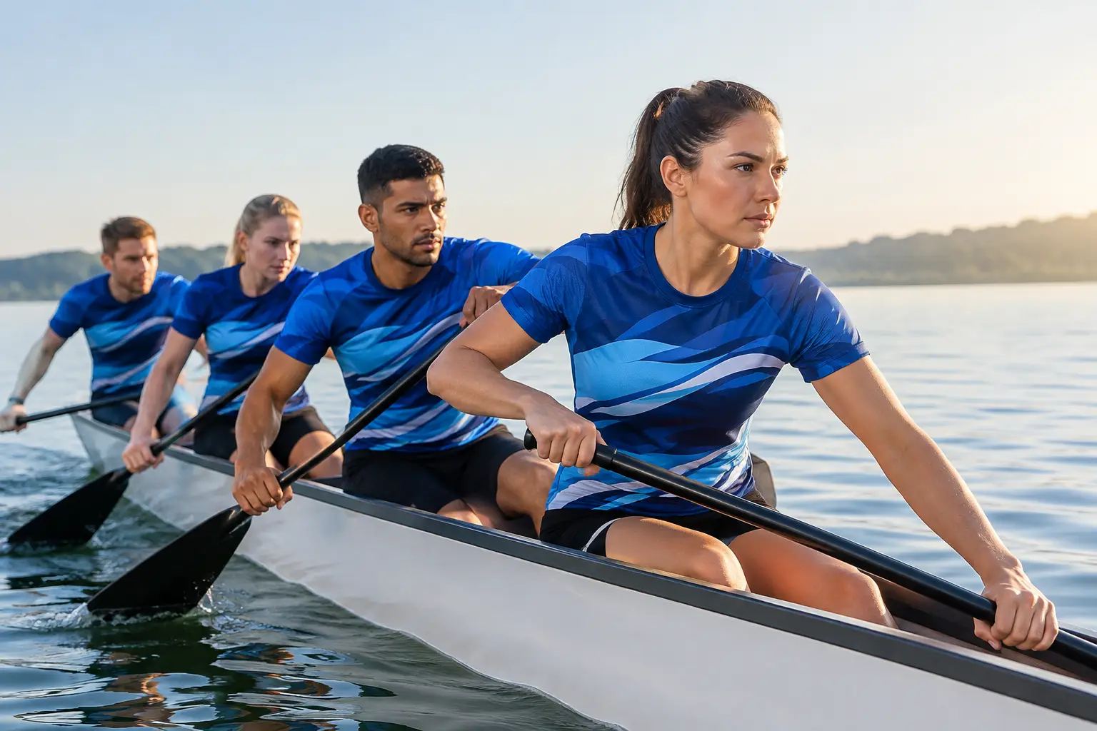 Sublimation Print Teamwear That Paddles Hard